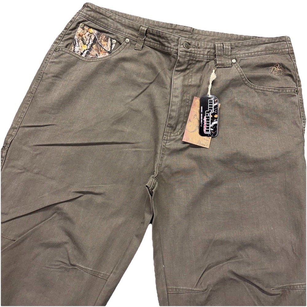 Legendary‎ Whitetails Big Game Cargo Pants Mens 38x32 Brown Straight Canvas NEW